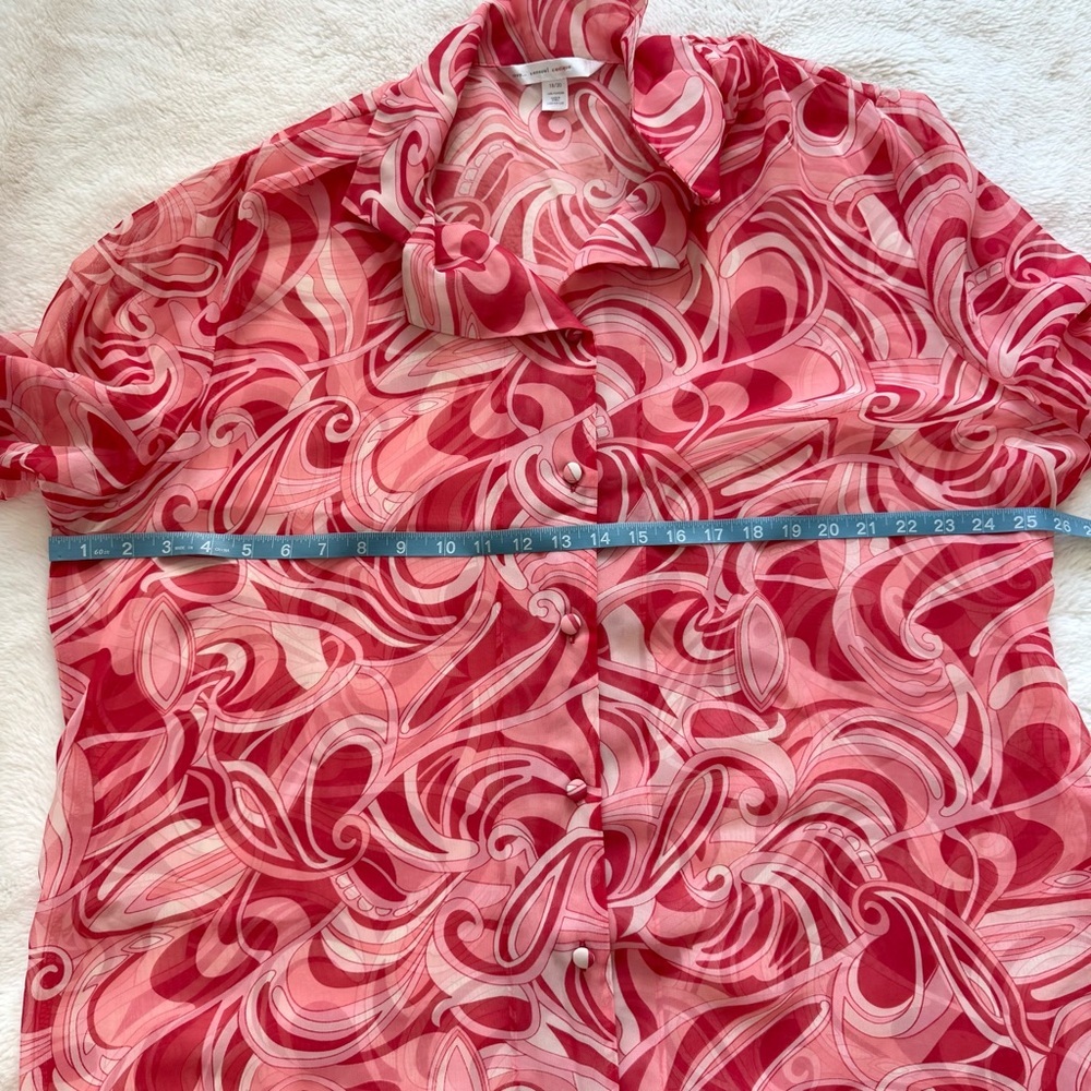 Women sheer shirt dress size 18-20 - Picture 5 of 6